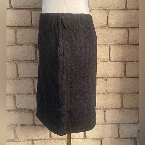 Max Studio Wool Blend Grey Pencil Skirt - Picture 2 of 6